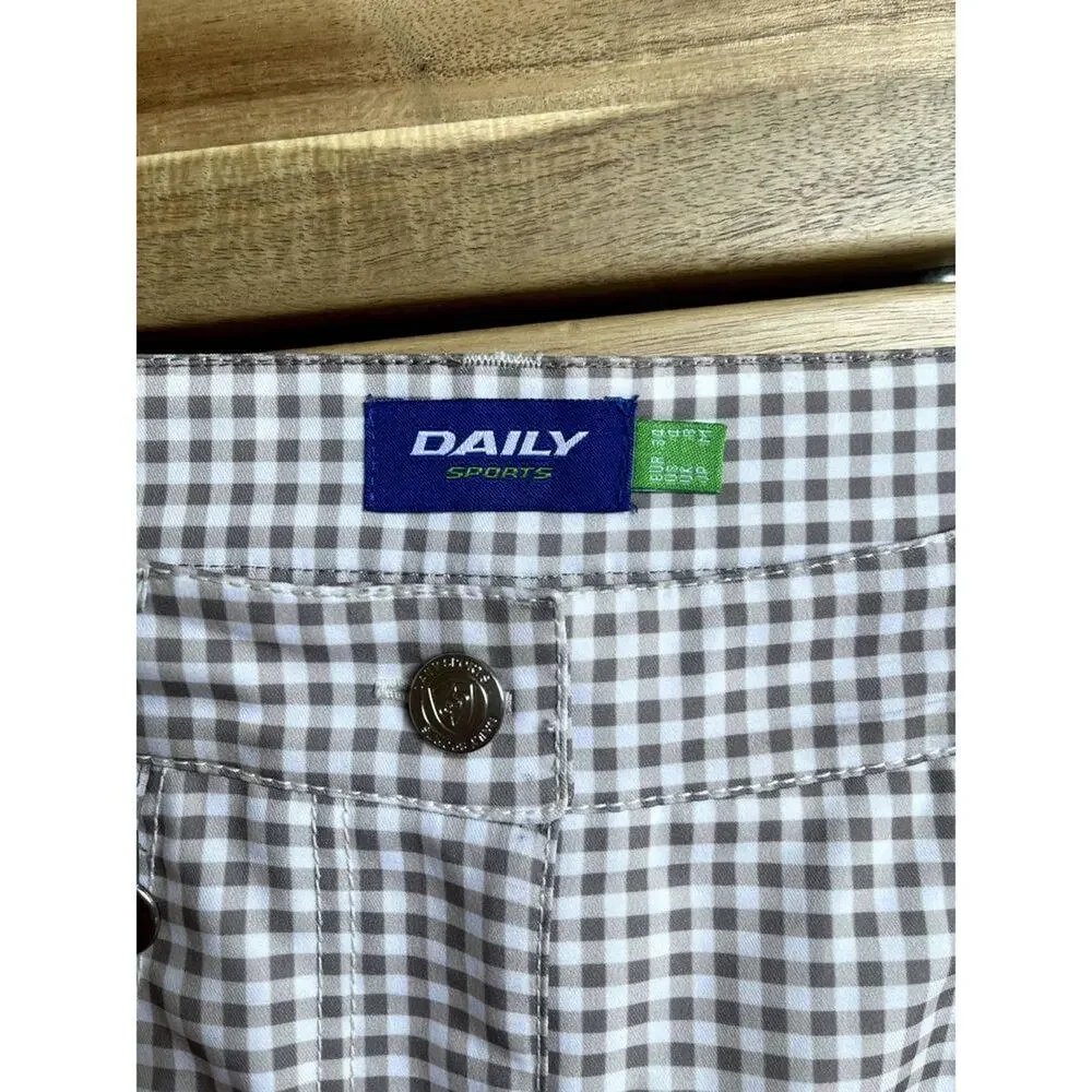 Daily Sports Athletic Golf Leisure Skort Skirt Gingham Size 4
